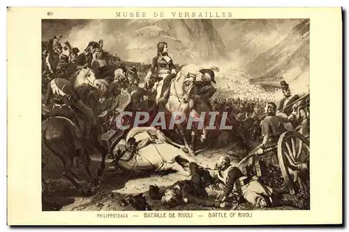 Ansichtskarte AK Napoleon 1er Musee de Versailles Philippoteaux Bataille de Rivoli