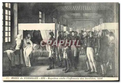 Ansichtskarte AK Napoleon 1er visite l&#39infirmerie des Invalides 1808 Musee de Versailles