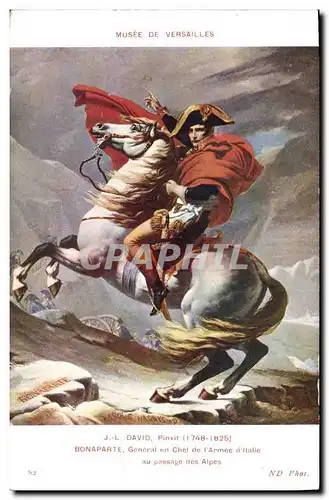Ansichtskarte AK Napoleon 1er David Musee de Versailles Bonaparte General en chef de l&#39armee d&#39Italie