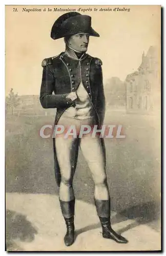 Cartes postales Napoleon 1er a la Malmaison d&#39apres le dessin d&#39Isabey