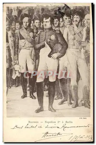 Cartes postales Napoleon 1er a Berlin Berthon Musee de Versailles