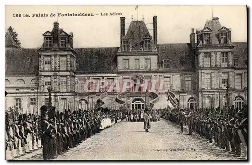 Ansichtskarte AK Napoleon 1er Palais de Fontainebleau Les adieux