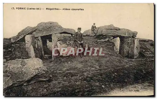 Ansichtskarte AK Dolmen Menhir Pornic Megalithes Allees couvertes