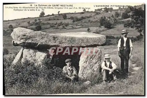 Ansichtskarte AK Dolmen Menhir Saint Nectaire