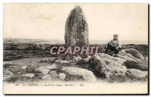 Ansichtskarte AK Dolmen Menhir Le Croisic La pierre longue Menhir