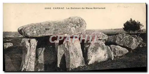 Cartes postales Dolmen Menhir Carnac Le dolmen de Mane Kerloned