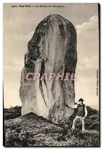 Cartes postales Dolmen Menhir Beg meil le menhir du semaphore