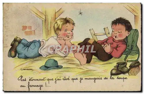 Cartes postales Fantaisie Illustrateur Enfants Gougeon