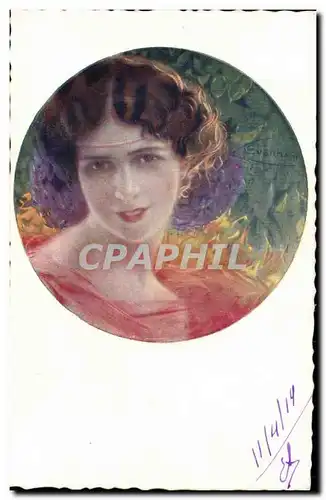 Cartes postales Fantaisie Illustrateur Guerzussi Femme