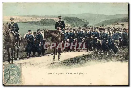 Cartes postales Militaria Armee Francaise Chasseurs a pied