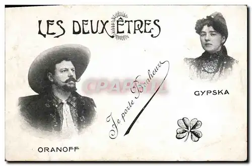 Cartes postales Les deux etres Oranoff Gypska Medium