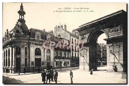 Ansichtskarte AK Banque Dijon Porte Guillaume et le Comptoir d&#39Escompte de Mulhouse