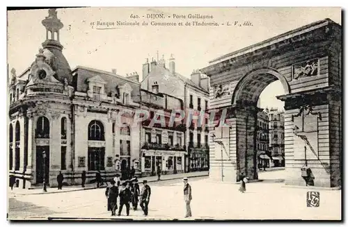 Ansichtskarte AK Banque Dijon Porte Guillaume et le Comptoir d&#39Escompte de Mulhouse