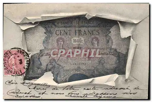 Cartes postales Billet Cent Francs