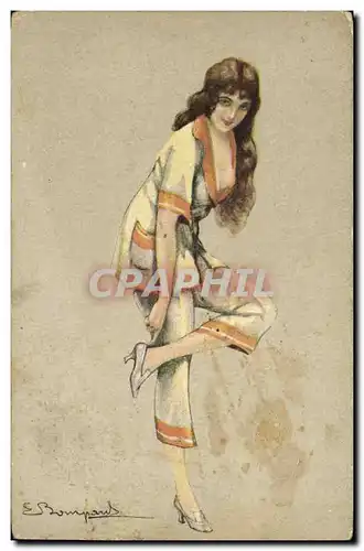 Cartes postales Fantaisie Illustrateur Bompard Femme