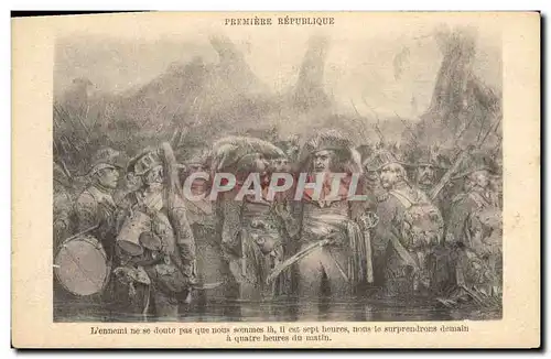 Ansichtskarte AK Napoleon 1er Premiere Republique L&#39ennemi Militaria