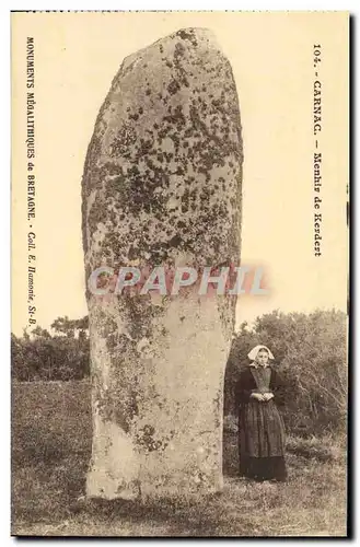 Cartes postales Dolmen Menhir de Kerdert Carnac