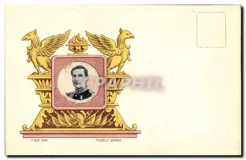 Cartes postales Albert 1er (d�cor toil�)