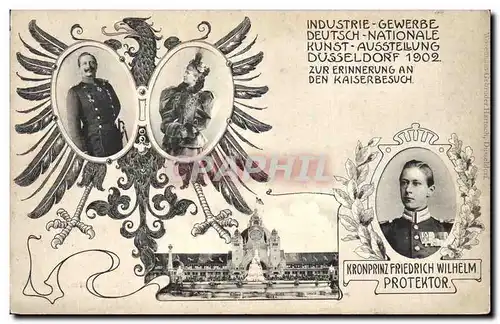 Cartes postales Kronprinz Friedrich Wilhem Protektor Aigle