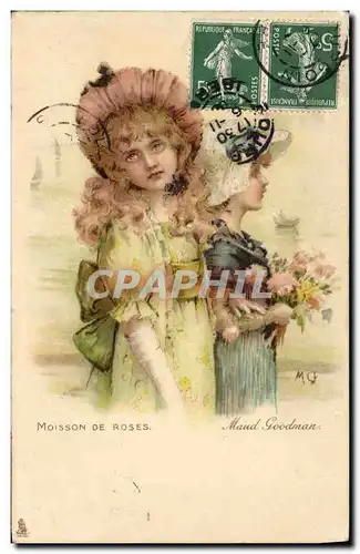 Cartes postales Fantaisie Illustrateur Moisson de roses Maud Goodman