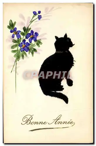 Cartes postales Chat Chats Chaton (chat en feutrine)