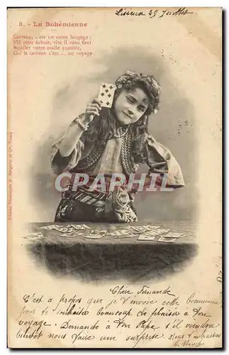 Cartes postales Cartomancie Voyance Folklore La bohemienne