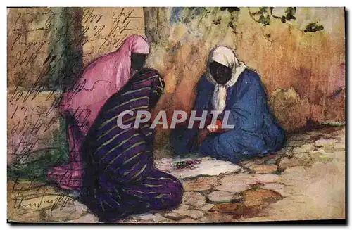 Cartes postales Cartomancie Voyance Folklore Diseuse de bonne aventure