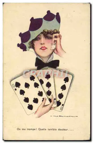 Cartes postales Cartomancie Voyance Folklore Cartes