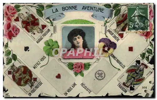 Cartes postales Cartomancie Voyance Folklore La bonne aventure Cartes