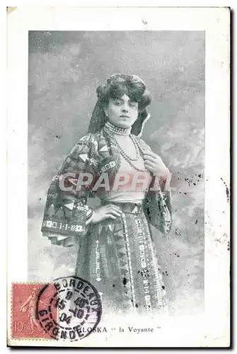 Cartes postales Cartomancie Voyance Folklore Miloska La Voyante