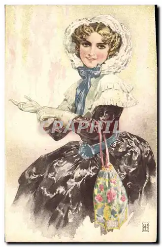 Cartes postales Fantaisie Illustrateur Femme