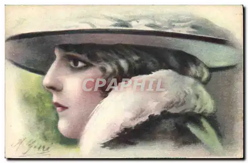 Cartes postales Fantaisie Illustrateur Femme