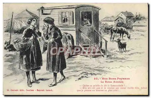 Cartes postales Nos bons paysans La bonne aventure