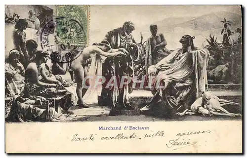 Cartes postales Marchand d&#39Esclaves Egypt Egypte