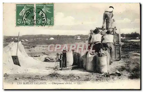 Cartes postales Les marais Salants Chargement de sel TOP