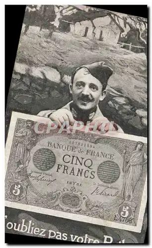 Ansichtskarte AK Billet Cinq Francs