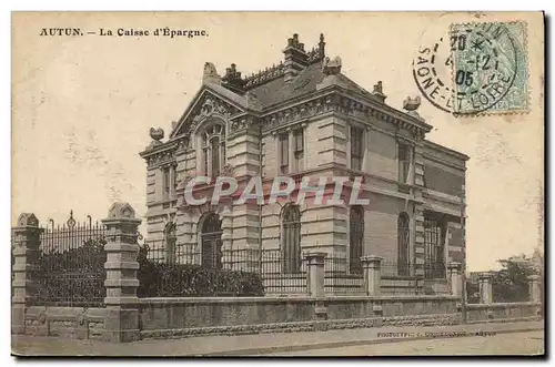 Cartes postales Banque Autun La Caisse D&#39Epargne