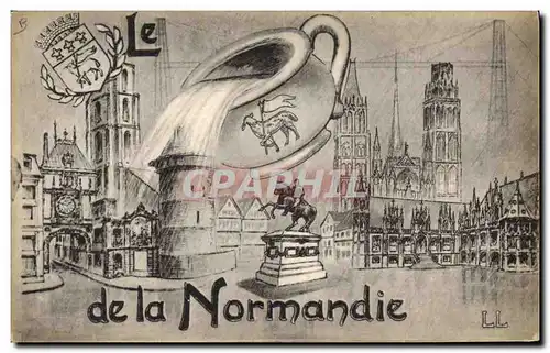 Cartes postales Folklore Le pot de Normandie