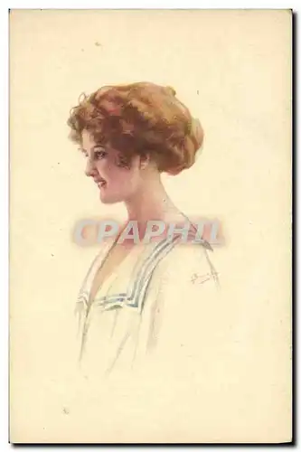 Cartes postales Fantaisie Illustrateur Femme Braur