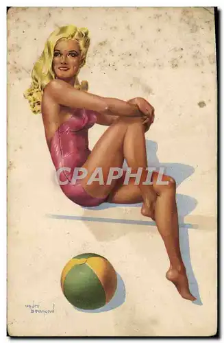 Cartes postales Fantaisie Illustrateur Femme Braur Pin Up