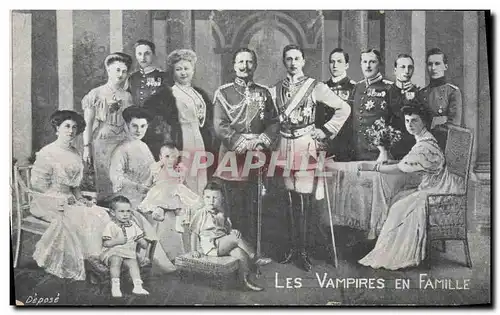 Cartes postales Les vampires en famille