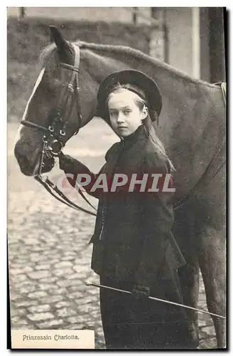 Cartes postales Prinzessin Charlotte Cheval