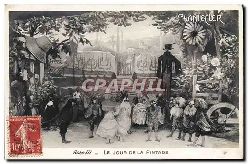 Cartes postales Edmond Rostand Chantecler Le jour de la pintade