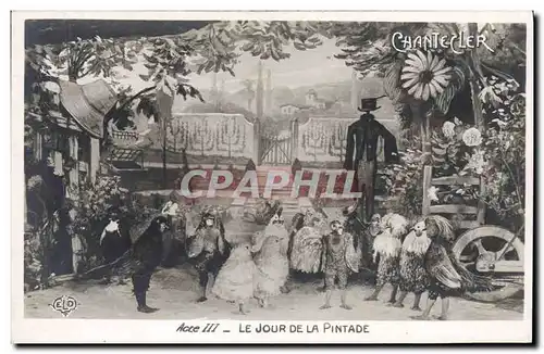Cartes postales Edmond Rostand Chantecler Le jour de la pintade