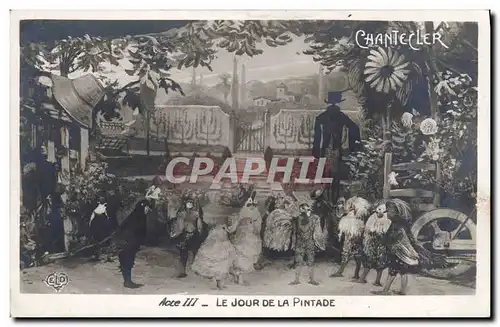 Cartes postales Edmond Rostand Chantecler Le jour de la pintade