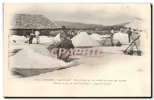 Ansichtskarte AK Folklore Marais Salants Hyeres Les Salins Le nettoyage du sel apres la mise en mottes