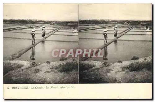 Cartes postales Folklore Marais Salants Bretagne Le Croisic