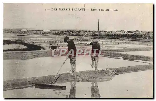 Cartes postales Folklore Marais Salants Recolte de sel