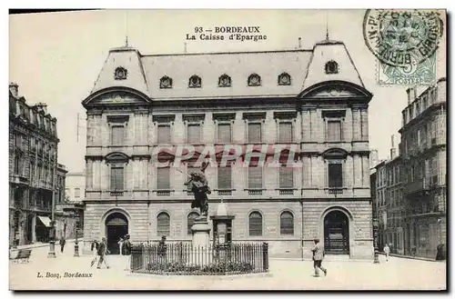 Cartes postales Banque Caisse d&#39Epargne Bordeaux