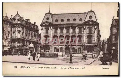 Ansichtskarte AK Banque Caisse d&#39Epargne Place Pierre Lafitte Bordeaux